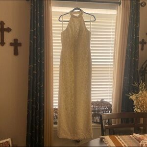 David’s Bridal wedding dress, off white color. Size 14.